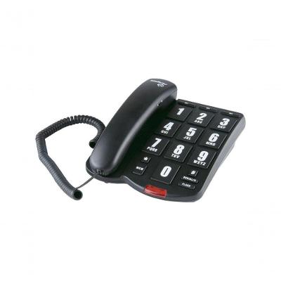Telefone com Fio Intelbras Tok Fácil 4000034 com Teclas Grandes e Memórias de Discagem Preto 1