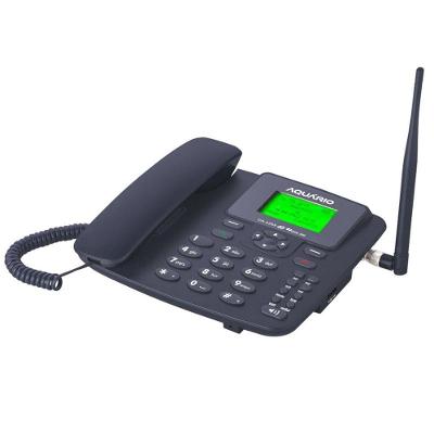 Telefone Celular Fixo de Mesa Aquário CA-42SX 4G com Wi-Fi e Conexão 4G-3G Dual SIM para Telefonia