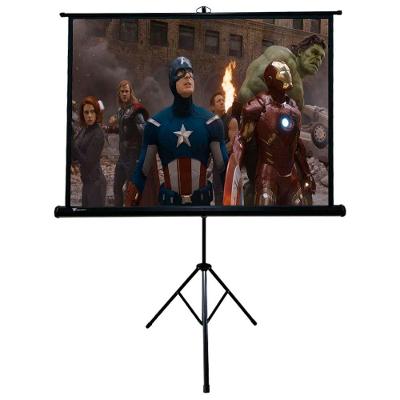 Tela de Projeção com Tripé Techlumens TBTPS060 para Apresentações Área 150 X 150 cm Branco