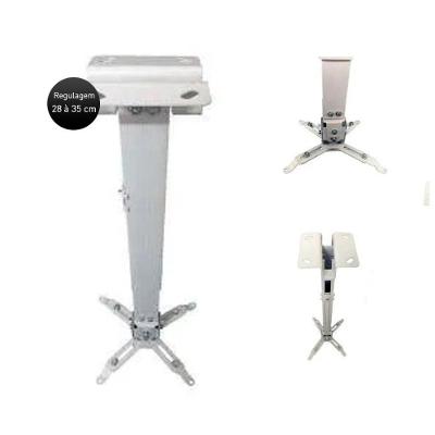 Suporte Universal para Projetor de Teto Techlumens PCS28 com Regulagem Extensora 28 a 35 cm Branco