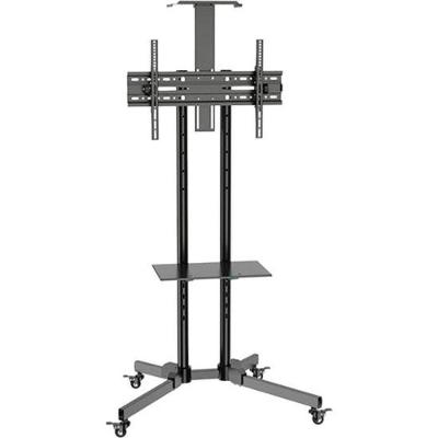 Suporte Pedestal Móvel para TV ELG TVA06V6S com Rodízios para Tvs 32 a 75 Até 50KG Preto
