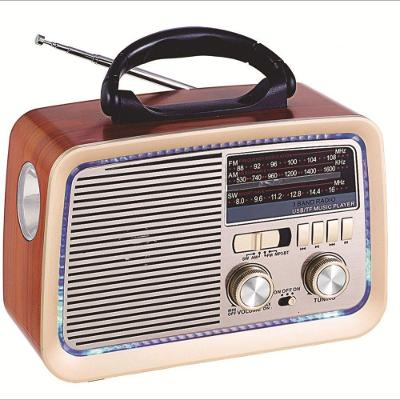 Rádio Retrô Bluetooth OEM AD-3199 com Usb Microsd Entrada Auxiliar Bivolt Amadeirado