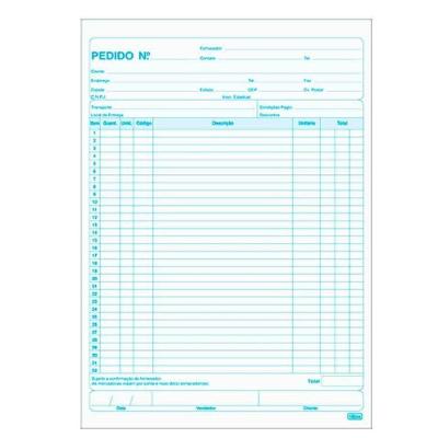 Talão de Pedido Tilibra 1-18 Médio 1 Via com 50 Folhas Formato 139MM X 206MM