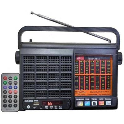 Rádio Portátil Motobras RM-PU32AC com Receptor Digital e Antena Telescópica com Bluetooth USB TF AUX