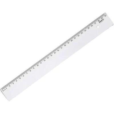 Régua Maxcril Cristal em Acrílico Transparente com Marcações Precisas 30CM Transparente