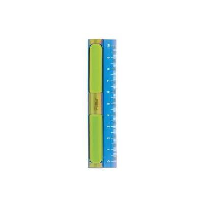 Régua com Borracha Tris Flair em Plástico Resistente 10 cm 1 Unidade Verde