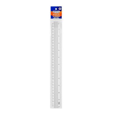 Régua BRW RE1000 de Alumínio para Medição 30CM com 1 Unidade Prata