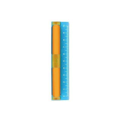 Régua com Borracha Tris Flair com Apagador Embutido sem PVC 10 cm 1 Unidade Laranja