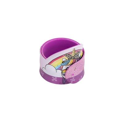 Régua Bracelete BRW Silicone 30CM Raptors + Magic Ideal para Escola 1 Unidade Roxo