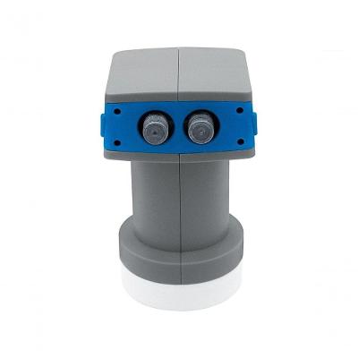 Lnbf Universal Banda Ku Duplo Aquário DTH-02 com Ganho 60DB e Figura de Ruído 1.0DB