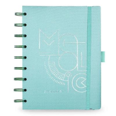 Planner Ultra Premium Systemflex Ultra Coleção Metallic com Capa Metálica 16,5 X 24 cm Verde