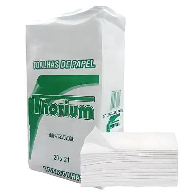 Papel Interfolha Branco 2D Thorium Papel Int-Bco 2D 20x21 100% Fibras Virgens Reciclável Branco