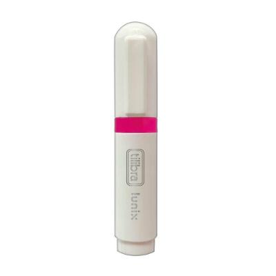 Marca-texto Tilibra Mini Lunix Ponta Chanfrada 1 a 4,5MM Alta Qualidade Não Tóxico 1 Unidade Rosa
