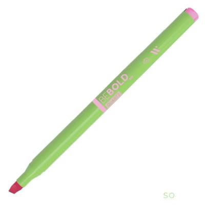 Marca-texto Newpen Be Bold Fit Quartz com Ponta Chanfrada para Estudantes e Profissionais Rosa