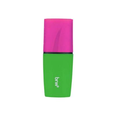 Marca Texto BRW Mini Neon com Cheiro Rosa e Verde Morango 1 Unidade Rosa