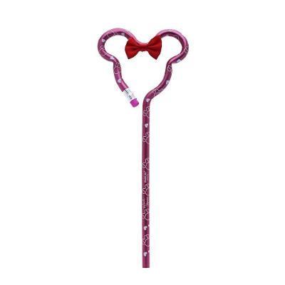 Lápis Preto HB com Borracha Molin do Brasil Face Decorativo Disney Minnie Rosa