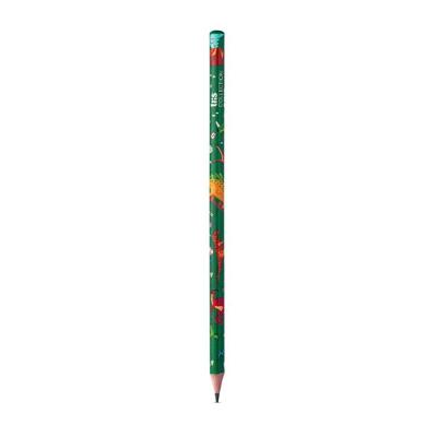Lápis Grafite Tris Collection Dino Verde HB nº2 Escolar com Corpo Cilíndrico e Espaço para Nome
