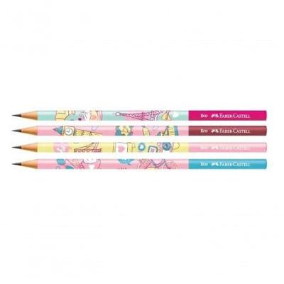 Lápis Grafite Faber-Castell Let's Go com Mina Max Resistente 1 Unidade Marrom