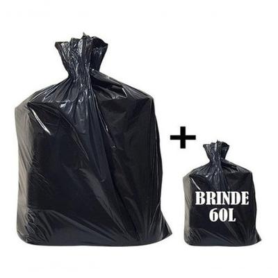 Saco de Lixo 200l Refocado Pct 100unid para Descarte Reforçado 200 Litros 90 X 110
