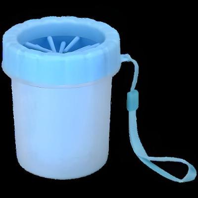 Copo Limpador de Patas para Pets Utimix Modelo Copo de Cachorros Transparente em Silicone e Plástico