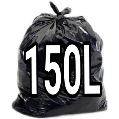 Saco de Lixo 150L Reforçado para Descarte 100 Unidades Preto Higipack