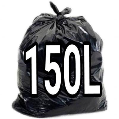 Saco de Lixo 150 Litros Super Reforçado para Grandes Volumes Preto Higipack 50 Unidades