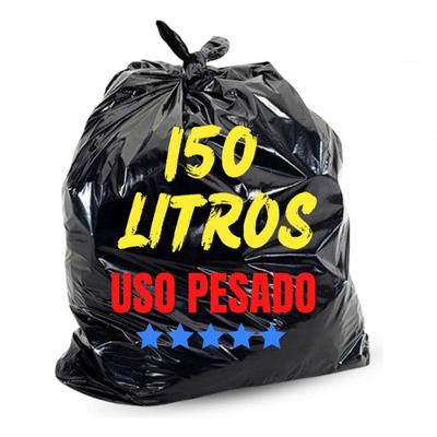 Saco de Lixo 150 Litros Reforçado Grosso para Descarte de Resíduos em Grande Volume Higipack