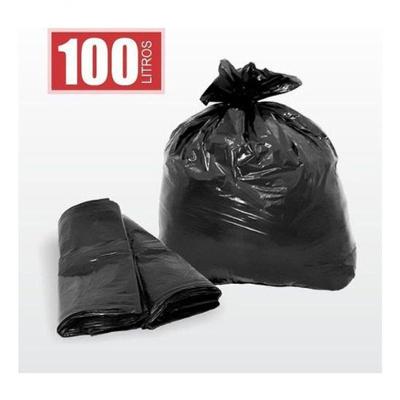 Saco de Lixo 100 Litros Comum para Descarte 50 Unidades Higipack