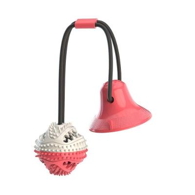 Brinquedo para Cachorro OEM Push Ball Cabo de Guerra com Ventosa para Cães Vermelho+Branco 01