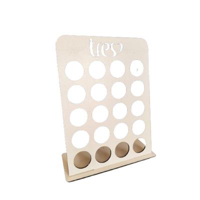 Porta Cápsulas Três Corações Grande MDF Branco [F031] em MDF Torre para Café Branco Trovarelli
