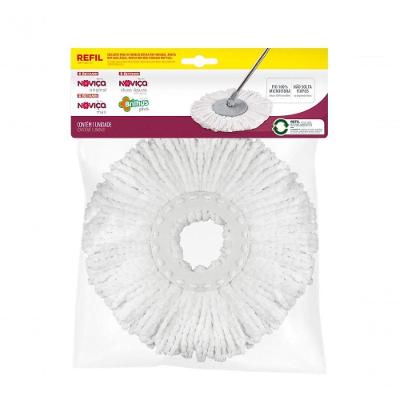 Refil para Mop Bettanin Mop Spin Brilhus Duas Águas e Noviça Original em Microfibra 30x28x7,5CM
