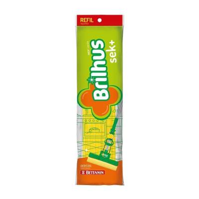 Refil para Mop Bettanin Mop Sek+ Brilhus para Limpeza de Pisos com Alta Absorção 27cm X 7cm