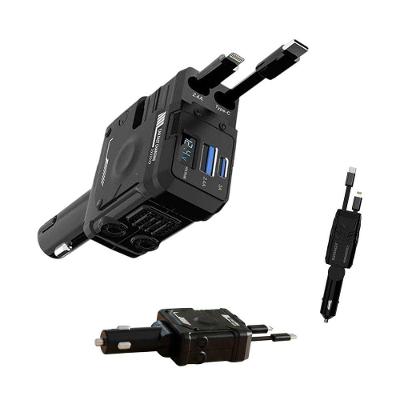 Carregador Veicular Turbo AB Mídia SU-RET2 120W USB-C Lightning Preto