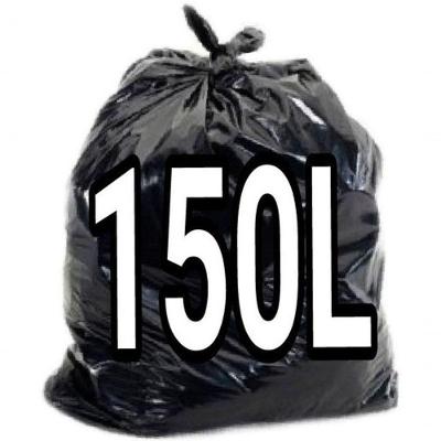 Saco para Lixo 150 Litros Super Reforçado para Resíduos Pesados Micra 10 Preto Higipack