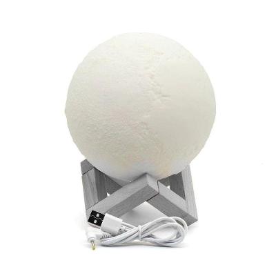 Umidificador de Ar Umidificador Difusor Lua 0.88L Luminária 3D Romântica USB 110V