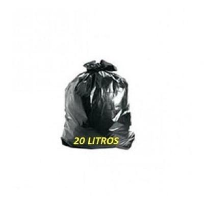 Saco de Lixo Económico 20 l Polietileno Reciclado Reforçado 50 Unidades Higipack