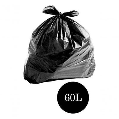 Saco de Lixo Comum Preto 60lts Pct C-100 un 60L Pacote 100 Unidades Higipack