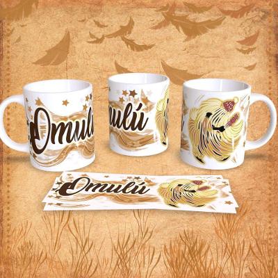 Caneca de Porcelana Orixás Omulú 325ML Decorada para Presente e Uso Diário Outras Marcas