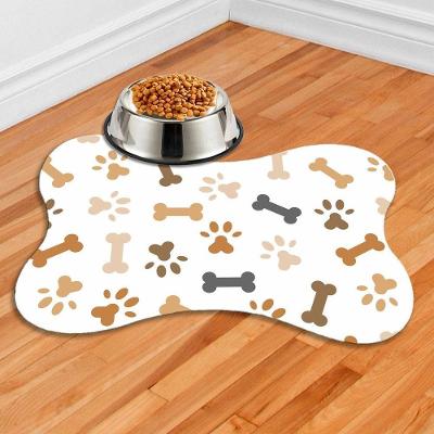 Tapete para Comedouro Pet OEM pet-10001 para Pet Tecido 100% Poliéster Preto 38X25 1 Unidade
