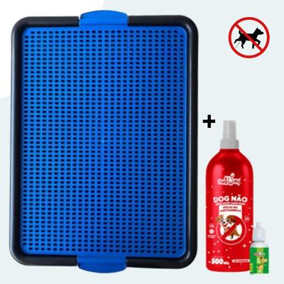 Kit Sanitário Canino OEM Pet Xixi Sim Pode Xixi Não Pode para Cães Pequeno e Médio Plástico Azul 1