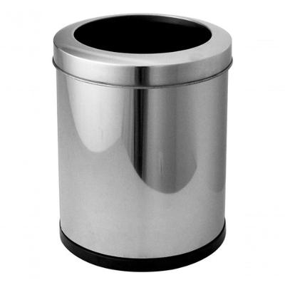 Cesto Lixeira 13,5L em Aço Inox com Aro Inox Acabamento Resistente Inox