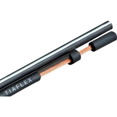 Cabo Polarizado para Áudio Externo Tiaflex 2 X 0,20MM² 24 AWG para Sistemas Domésticos Preto