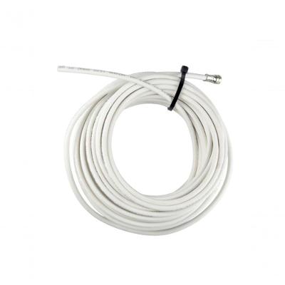 Cabo Coaxial Vivensis RG 59 para KU DTH UHF-VHF Digital Malha 55% 15 m com Conector Branco