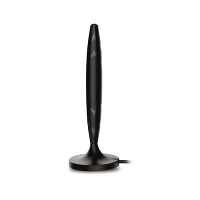 Antena Interna UHF Digital HD Multivisão com Cabo Coaxial 3m para HDTV Digital Full HD 1080p Preto