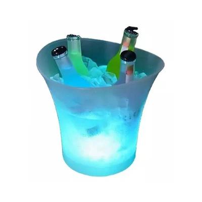 Balde de Gelo para Bebidas com Caixa de Som BLUETOOTH 5W sem Fio com Iluminação LED Integrada