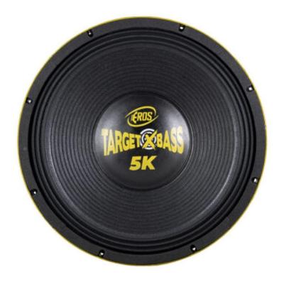 Alto Falante Subwoofer Eros Target Xbass 5k 2500W RMS 4 OHMS 15 Polegadas para Som Automotivo
