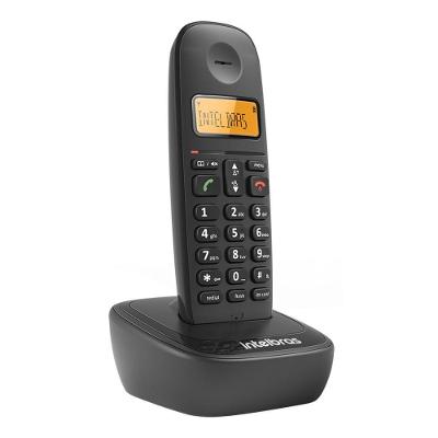 Telefone sem Fio Intelbras TS 2510 ID 4122510 com Identificação de Chamadas DECT 6.0 Preto 1 Unidade