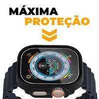 Case Para Apple Watch Ultra 49Mm Preta - Armor - Acompanha Película Integrada Na Case - Gshield