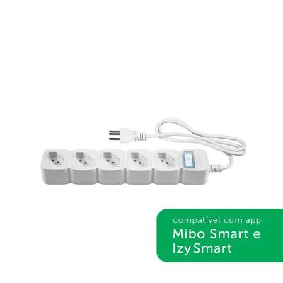 Protetor Eletrônico Smart Wi-Fi Intelbras EWS 305 com 5 Tomadas 10A 2200W 100~240V Branco