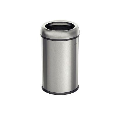 Lixeira Friuli 65L em Aço Inox para Uso Comercial Acabamento Escovado Inox